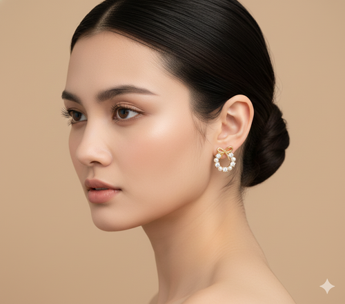 Gold Huggie Hoop Earrings